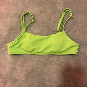 Green bikini top